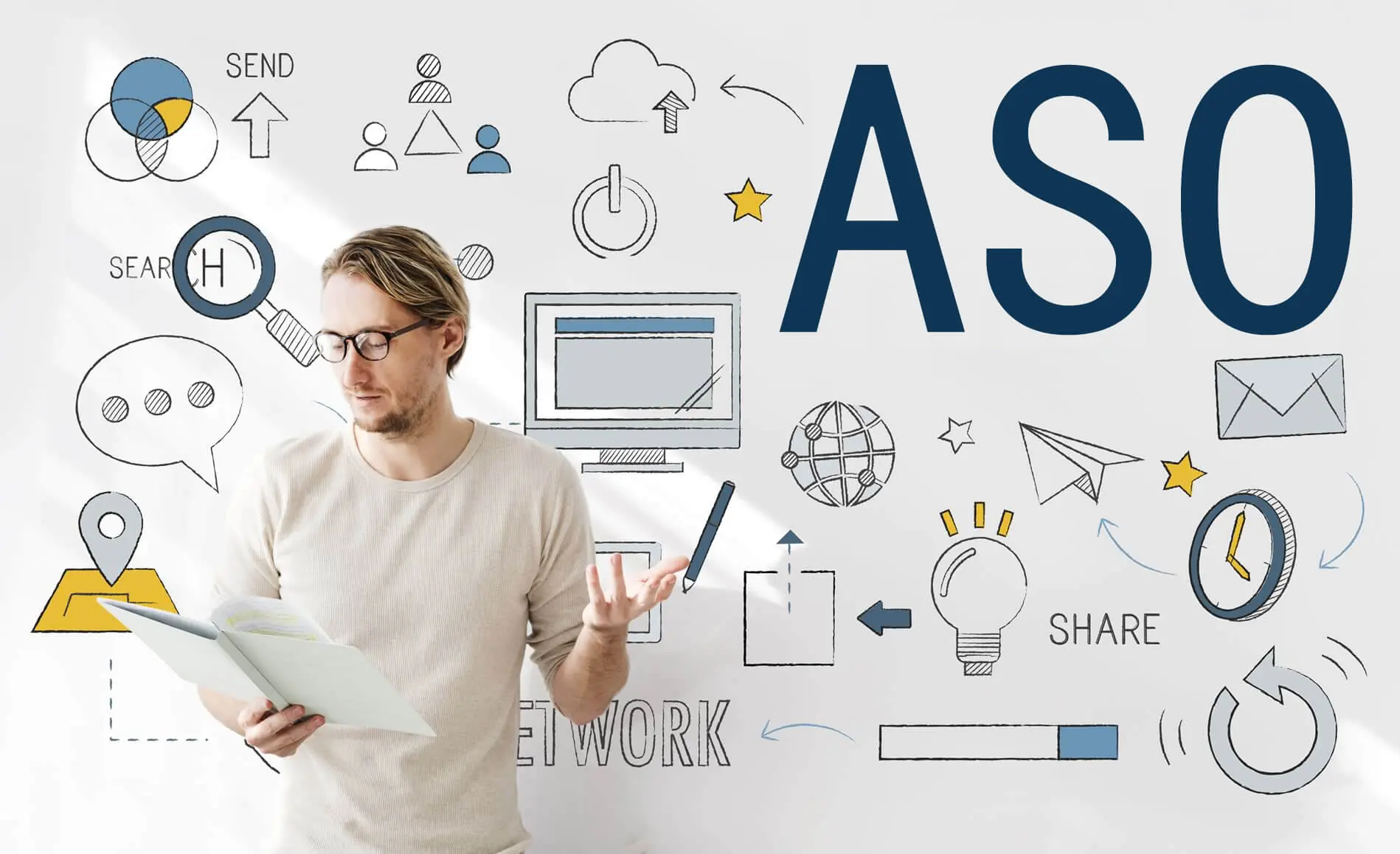 ASO keyword optimization hero background